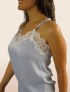 Top Lencero Encaje DIANA Celeste