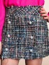 Falda Tweed Perlas LILLY Rosa