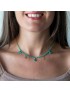 COLLAR POLARIS POMPONES TURQUESA