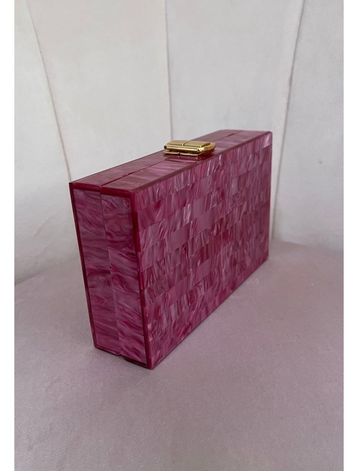 Bolso Clutch Nácar SILVINE Rosa