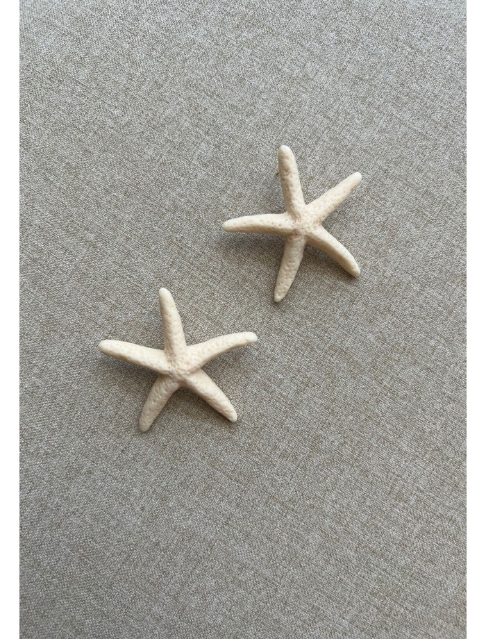 Pendientes Estrella Mar ÚRSULA Crudo