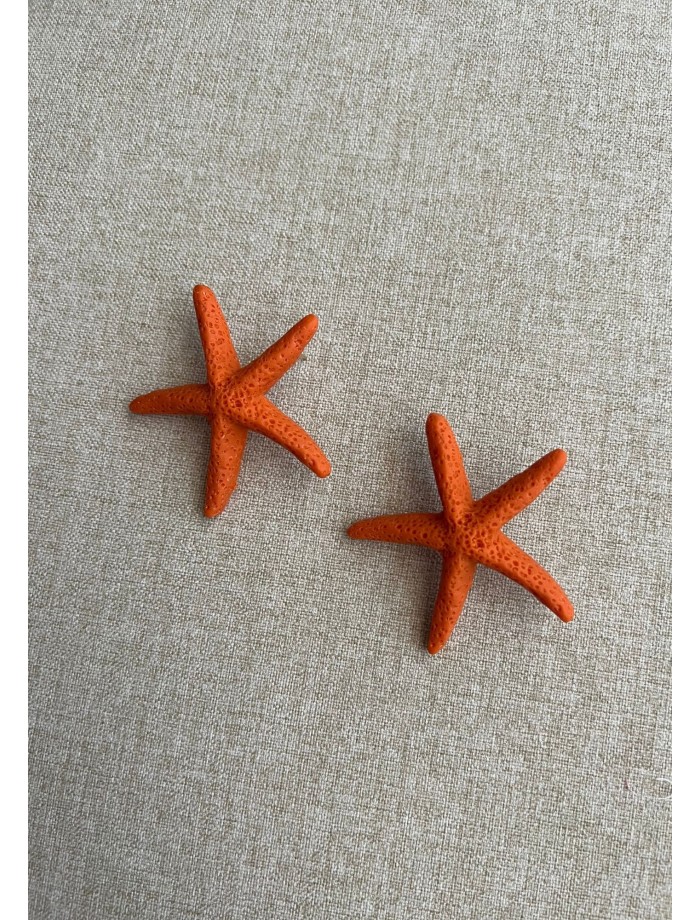 Pendientes Estrella Mar ÚRSULA Naranja
