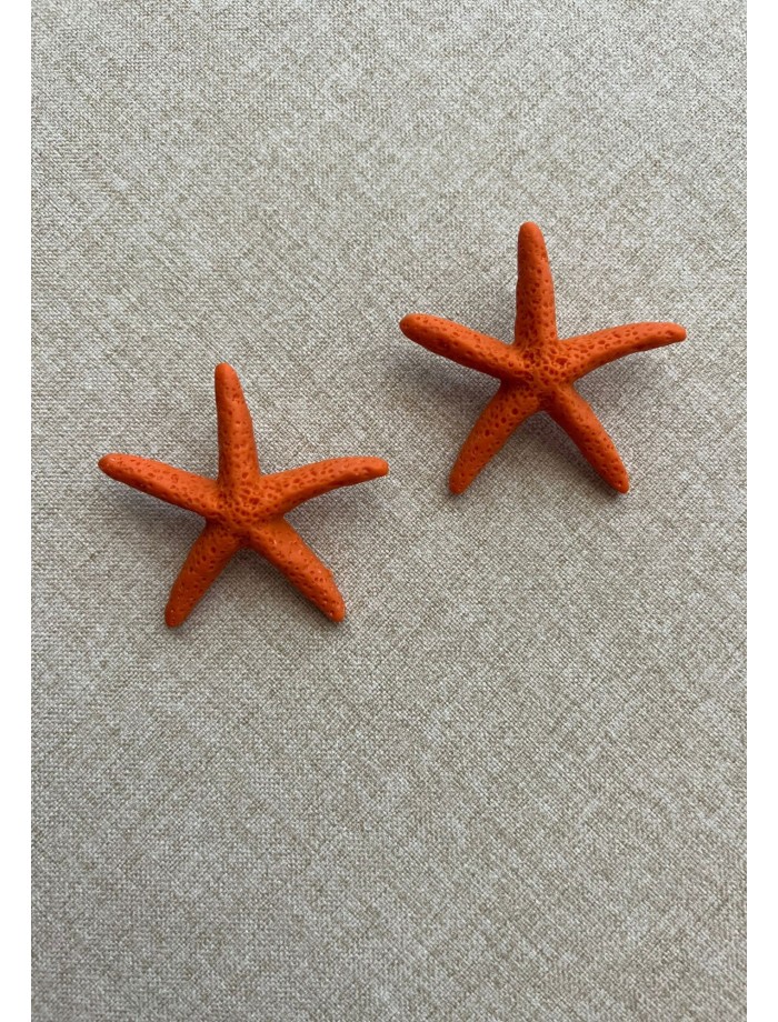 Pendientes Estrella Mar ÚRSULA Naranja