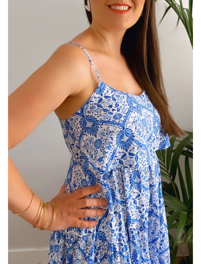 Vestido Largo OLIMPIA Azul