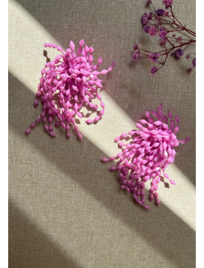 Pendientes CASCADA Lila