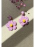 Pendientes Flor CATERINA Lila