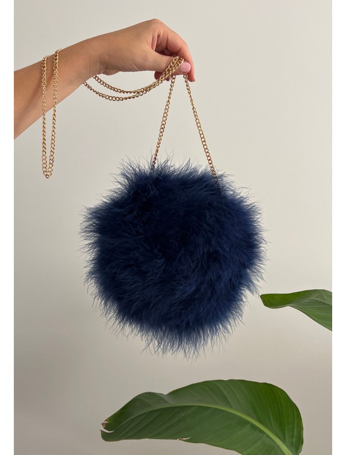 Bolso Plumas CANDELA Azul