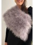 Estola Plumas MATILDA Gris Claro