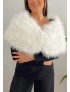 Estola Plumas MATILDA Blanco