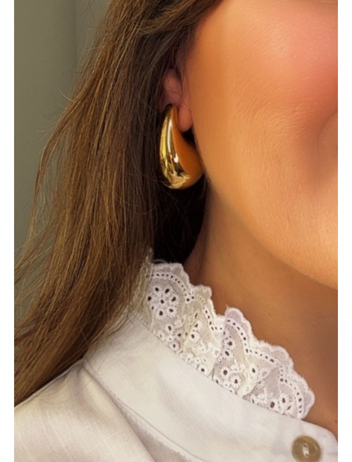Pendientes Gota Maxi Dorado