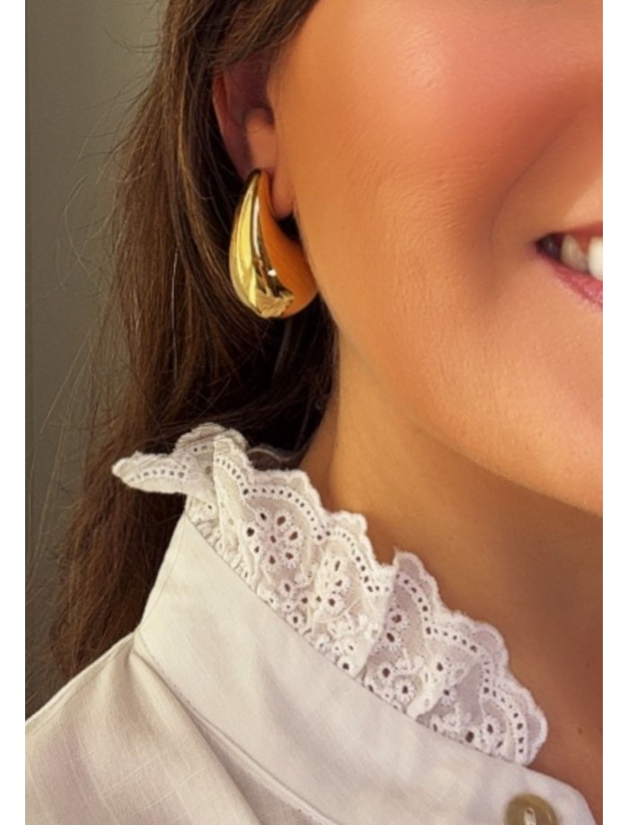 Pendientes Gota Maxi Dorado