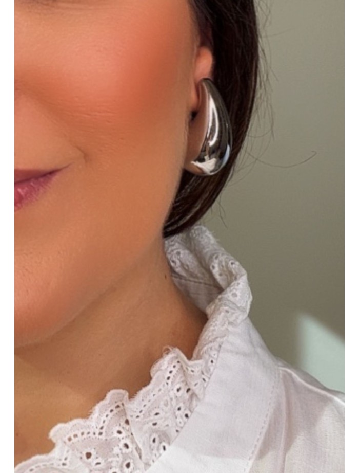 Pendientes GOTA MAXI Plateado