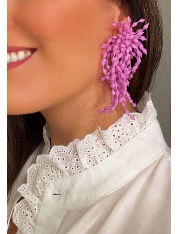 Pendientes CASCADA Lila