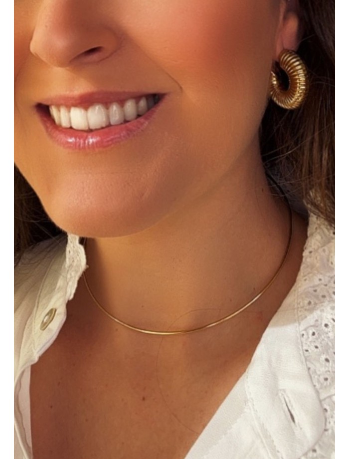Collar Choker Rígido PUREZA Dorado
