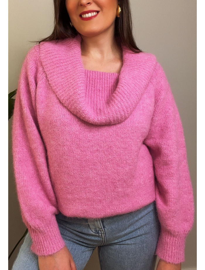 Jersey Bardot ELVIA Rosa