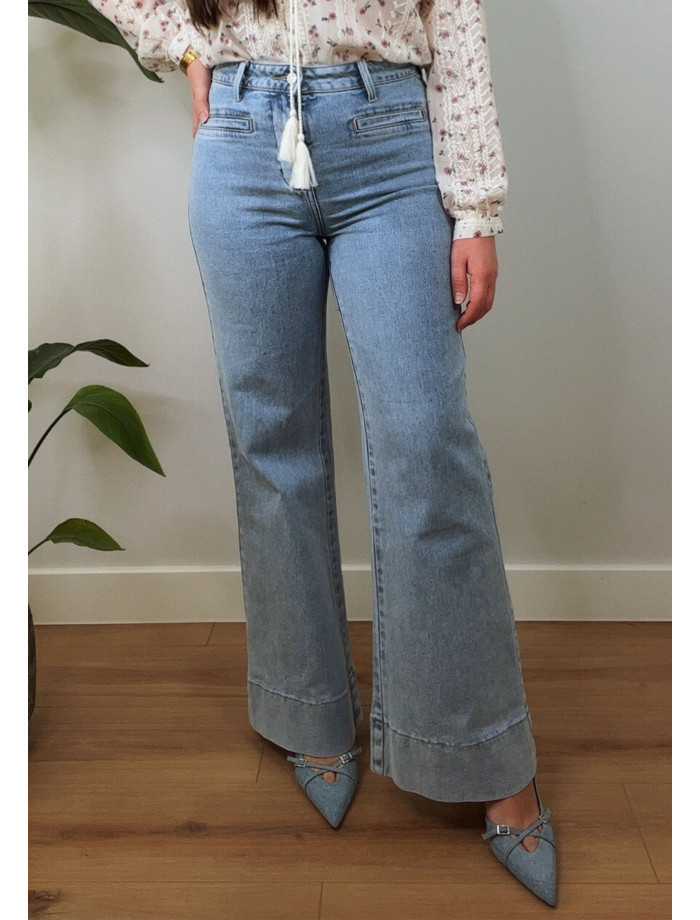 Jeans Flare RAFAELA Azul Claro