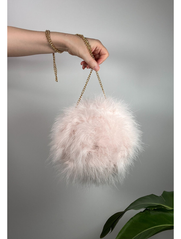 Bolso Plumas CANDELA Rosa Bebé