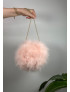 Bolso Plumas CANDELA Rosa Pastel