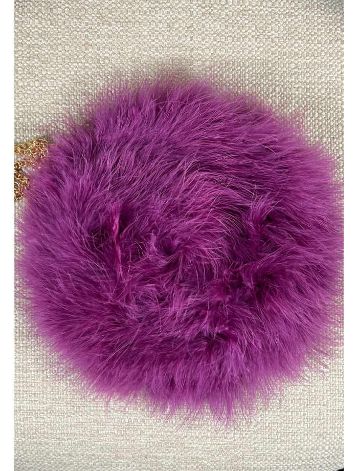 Bolso Plumas CANDELA Morado