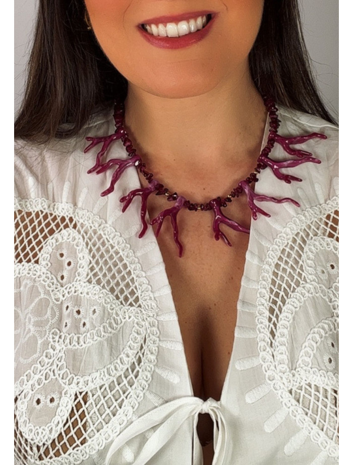 Collar Corales BELICE Morado