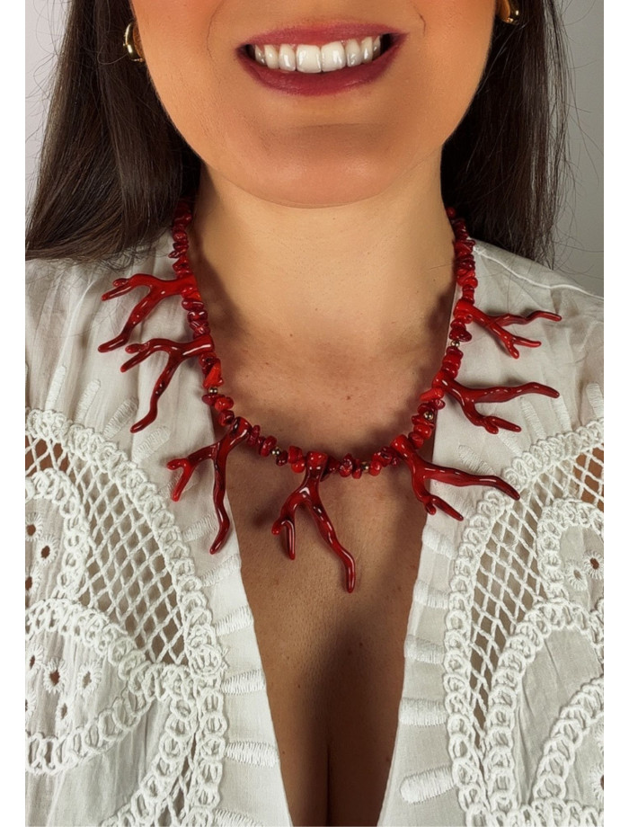Collar Corales BELICE Rojo