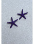 Pendientes Estrella Mar ÚRSULA Morado