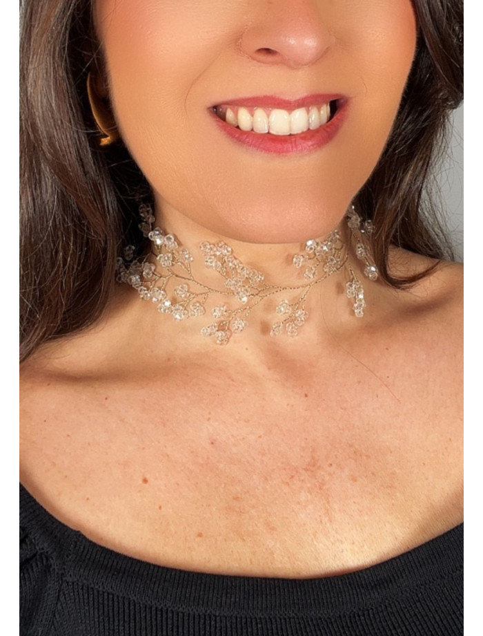 Collar Choker LLUVIA Cristal