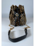 Bolso Piel Bombonera NAIROBI Leopardo Mini Camel