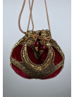 Bolso Bombonera Terciopelo ERIA Burdeos