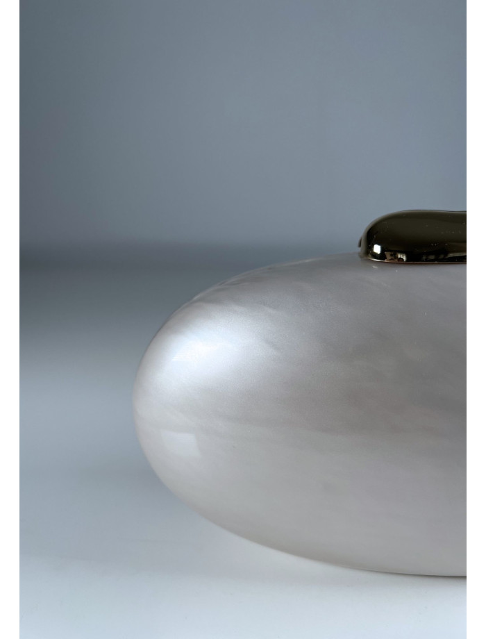 Bolso Clutch Nácar NUBE Crudo