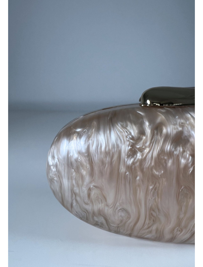 Bolso Clutch Nácar NUBE Beige