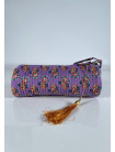 Estuche Redondo Estampado KALINDA Morado