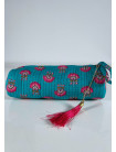 Estuche Redondo Estampado ARJUN Turquesa