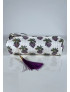 Estuche Redondo Estampado GOVIN Morado