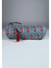 Estuche Redondo Estampado KRISNA Azulina