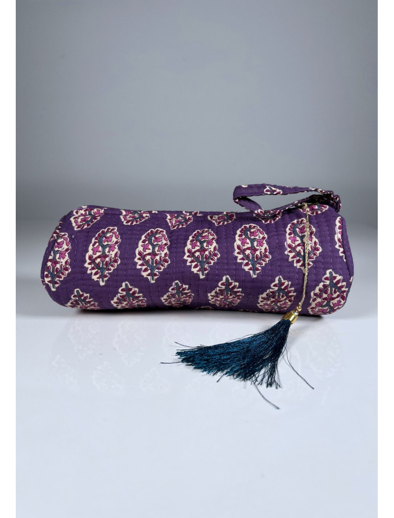 Estuche Redondo Estampado KRISNA Morado