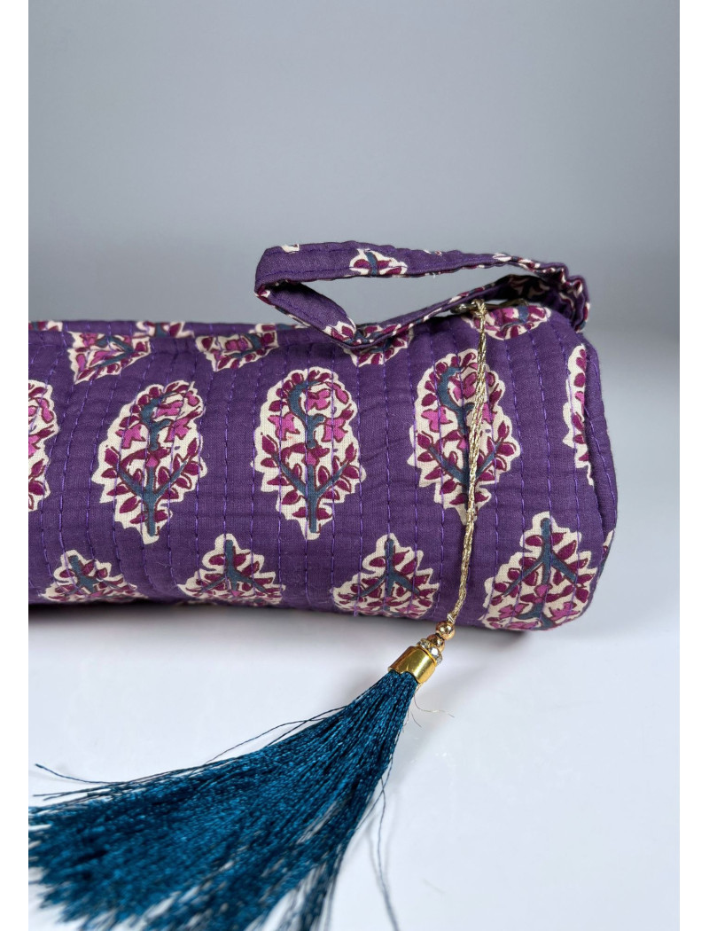 Estuche Redondo Estampado KRISNA Morado