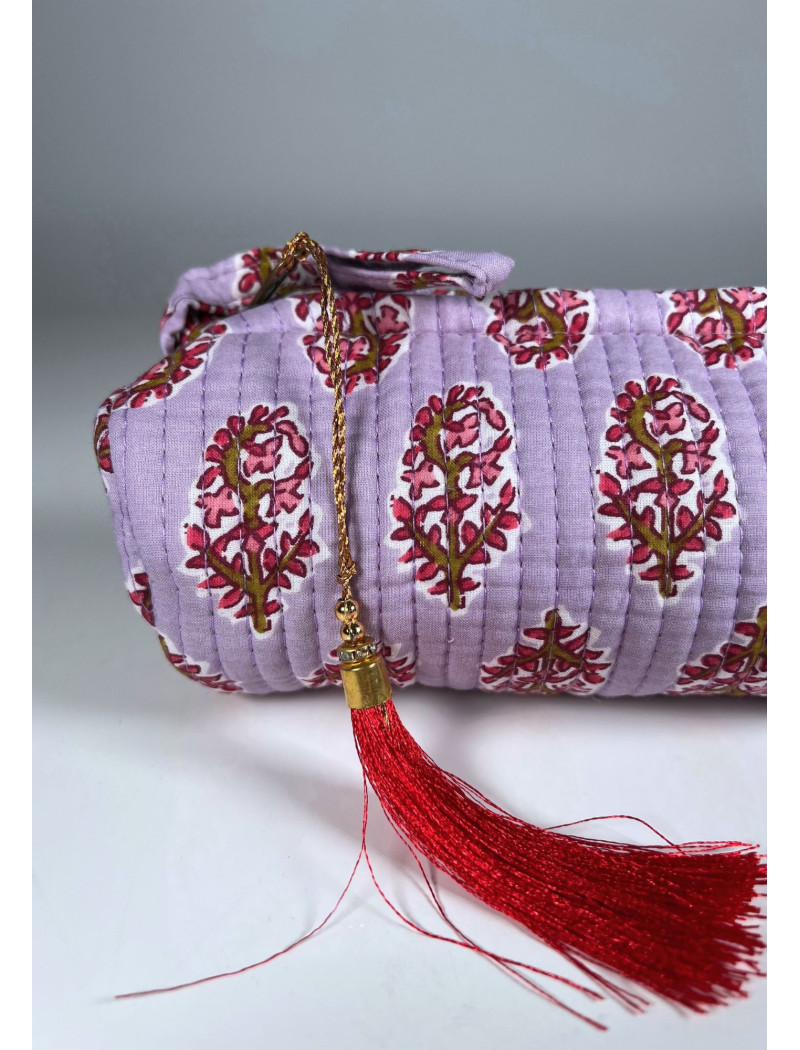 Estuche Redondo Estampado KRISNA Lila