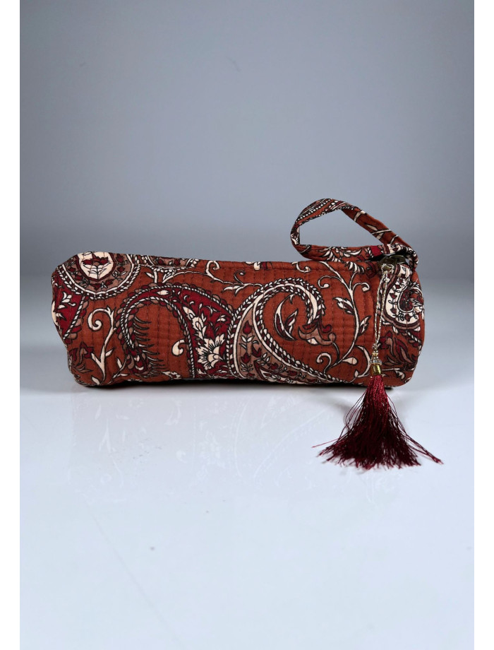 Estuche Redondo Estampado GODAV Teja