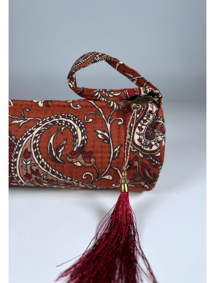 Estuche Redondo Estampado GODAV Teja