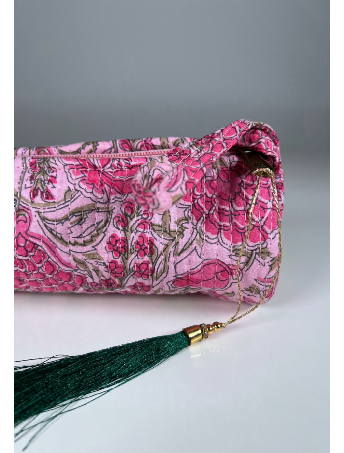 Estuche Redondo Estampado UTTAR Rosa