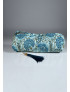 Estuche Redondo Estampado UTTAR Celeste