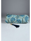 Estuche Redondo Estampado UTTAR Celeste
