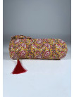 Estuche Redondo Estampado TANJORE Mostaza