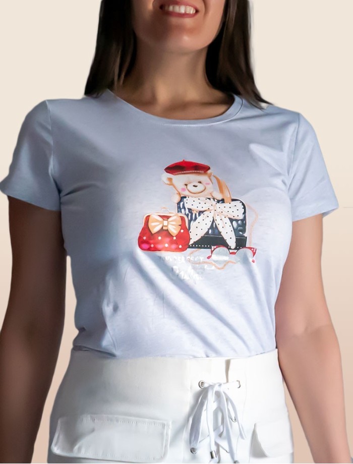 Camiseta Oso BERET Gris