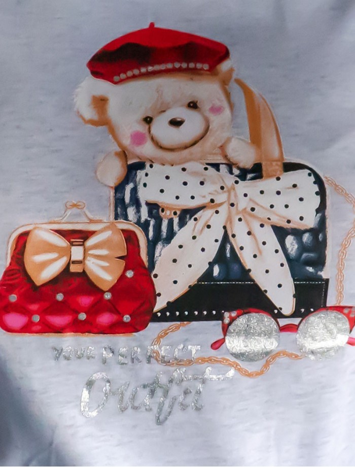 Camiseta Oso BERET Gris