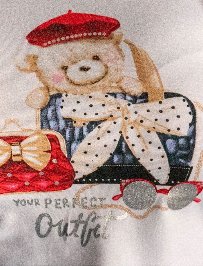 Camiseta Oso BERET Blanco