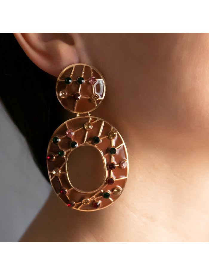 PENDIENTES STRASS LOLA