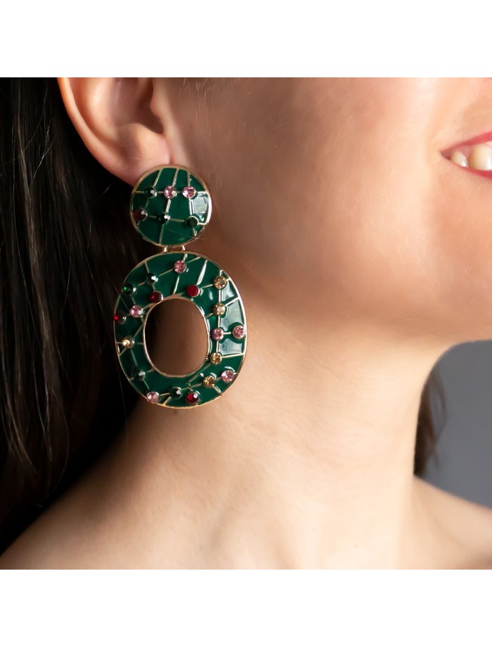 PENDIENTES STRASS LOLA