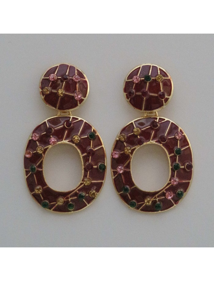 PENDIENTES STRASS LOLA